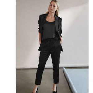 XL The Reset R Label paper bag waist black satin like New